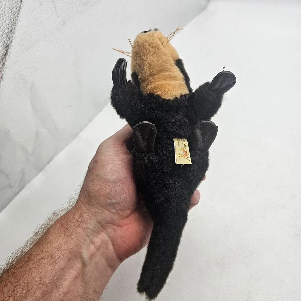 Folkmanis Sea Otter Hand Puppet Plush Stuffed Animal Toy Small Brown Washable
